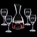 48 Oz. Rathburn Carafe w/ 4 Wine Glasses